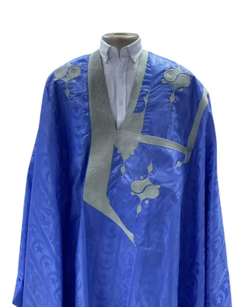 fussenegger bleu fonce – boubou 8m avec pantalon  001 