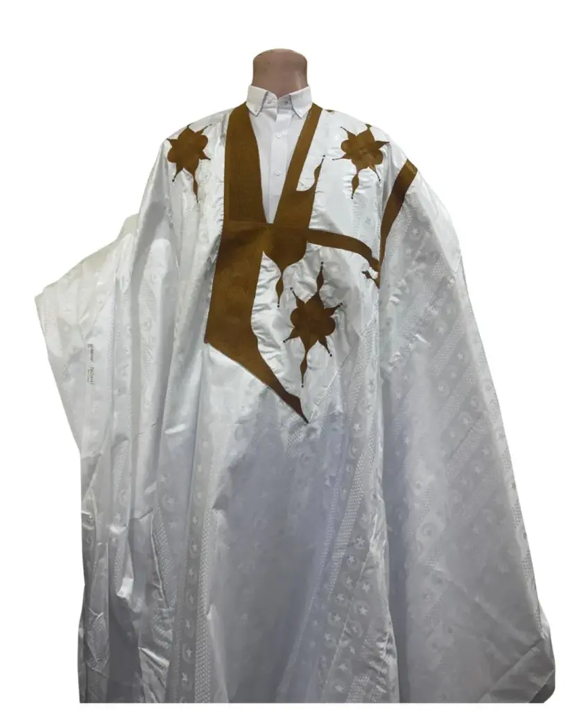 جزنير أبيض دراعة 10م بانتلوه مخيط 004