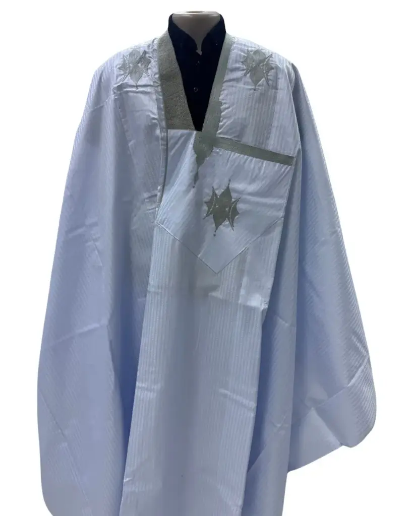 بزاه2 أبيض دراعة 8م بانتلوه مخيط 001