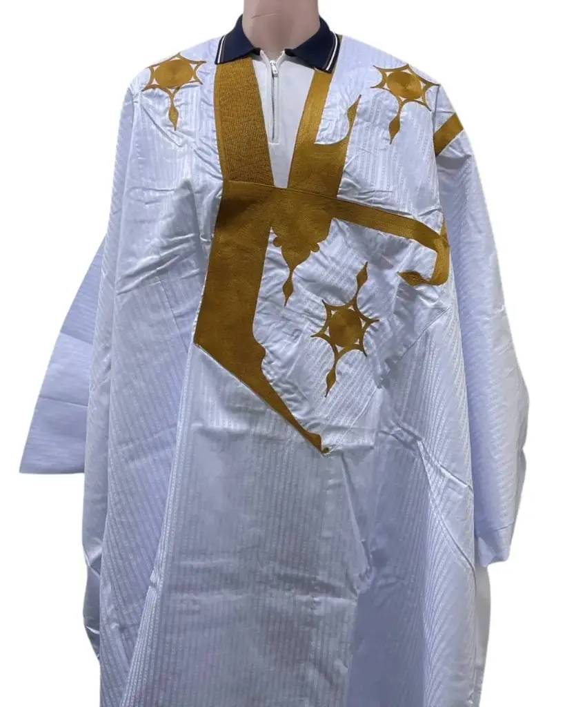 بزاه الوزير أبيض دراعة 8م بانتلوه مخيط 001