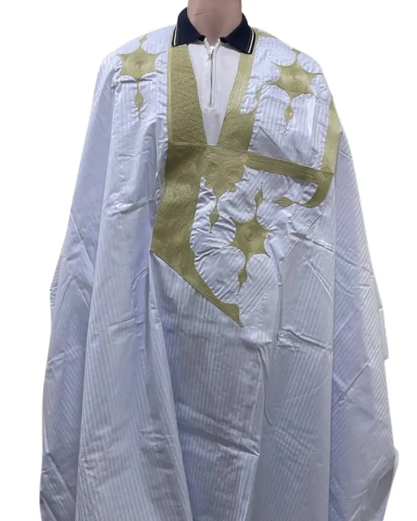 بزاه الكرامة أبيض دراعة 8م بانتلوه مخيط 001 