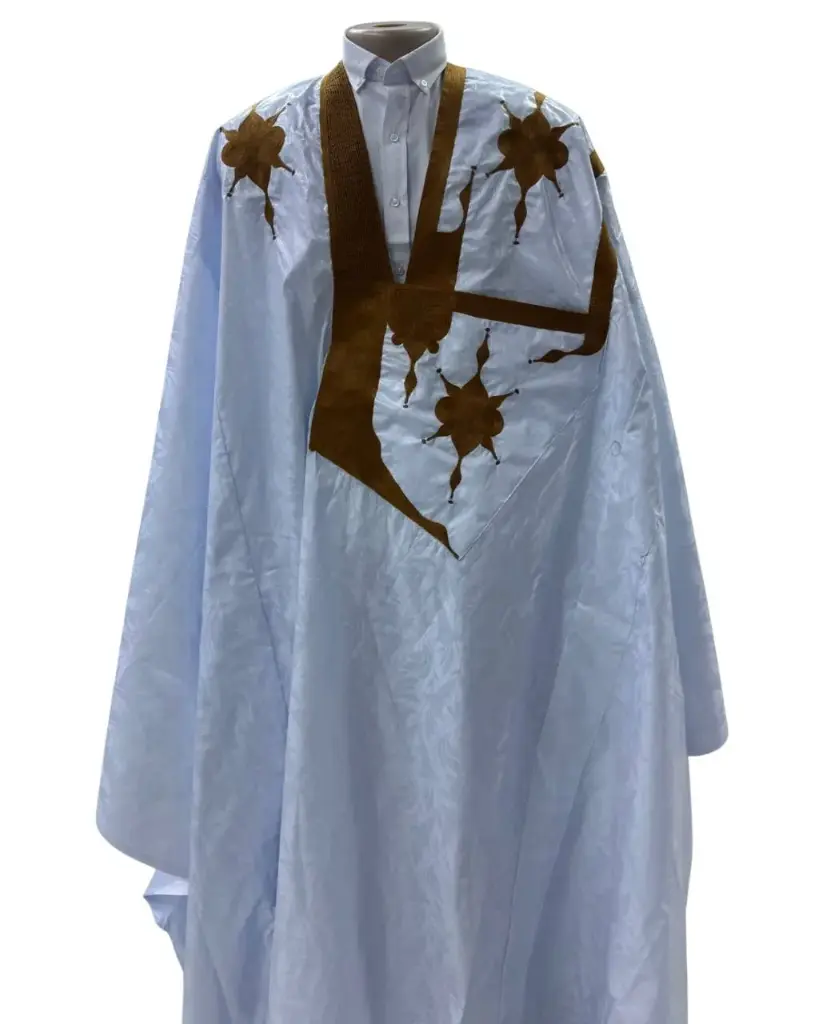 Azbi blanc – boubou 10m avec pantalon 1504