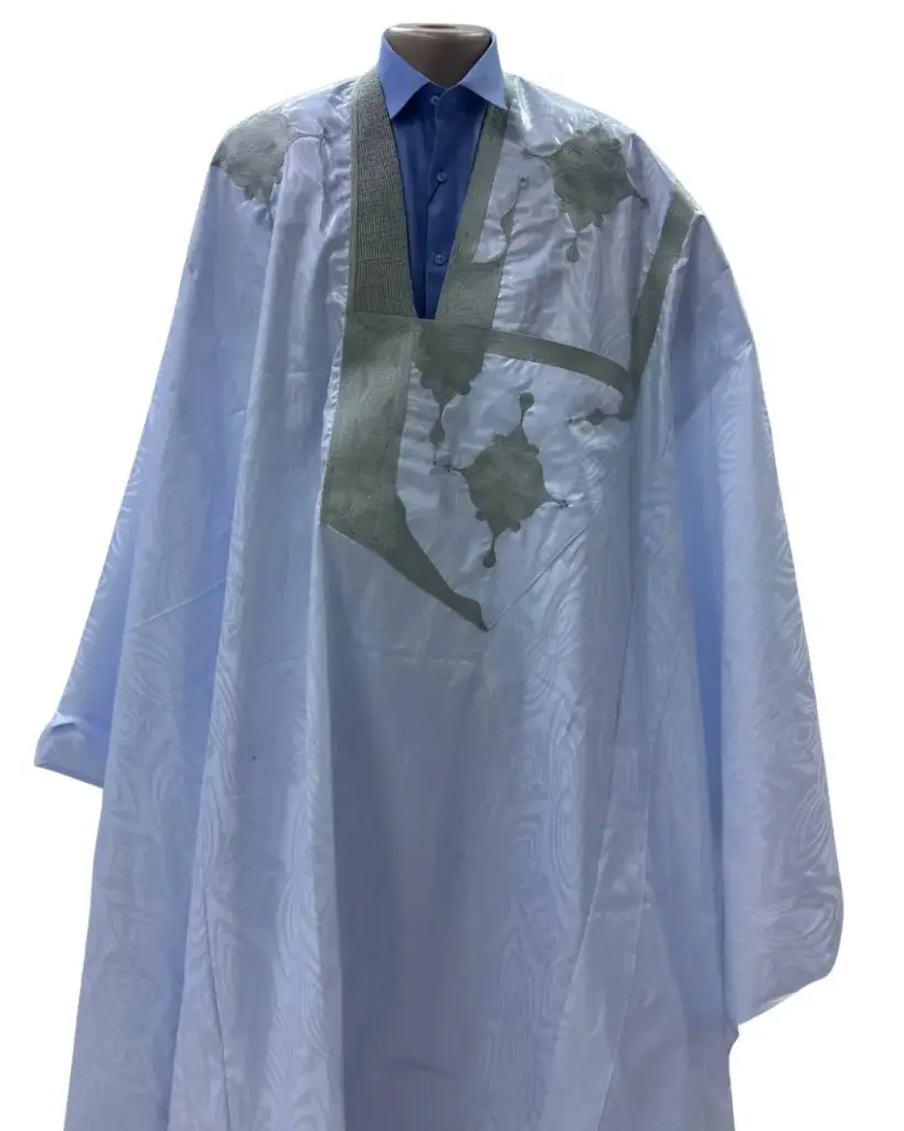 Azbi blanc – boubou 10m avec pantalon 1505