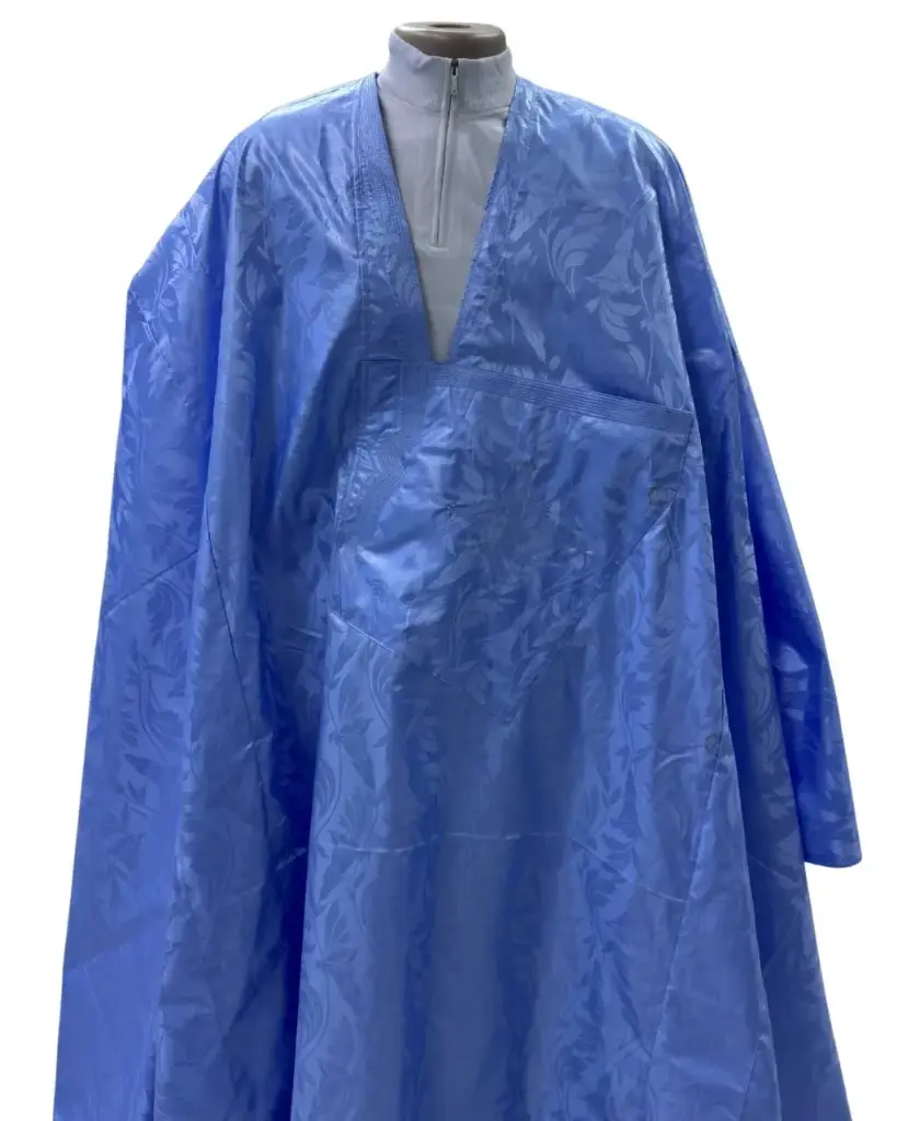 Azbi  bleu éclair  – boubou 10m avec pantalon simple 1473