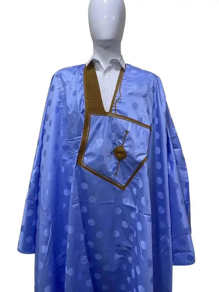 fussenegger bleu eclair – boubou 8m avec pantalon 004