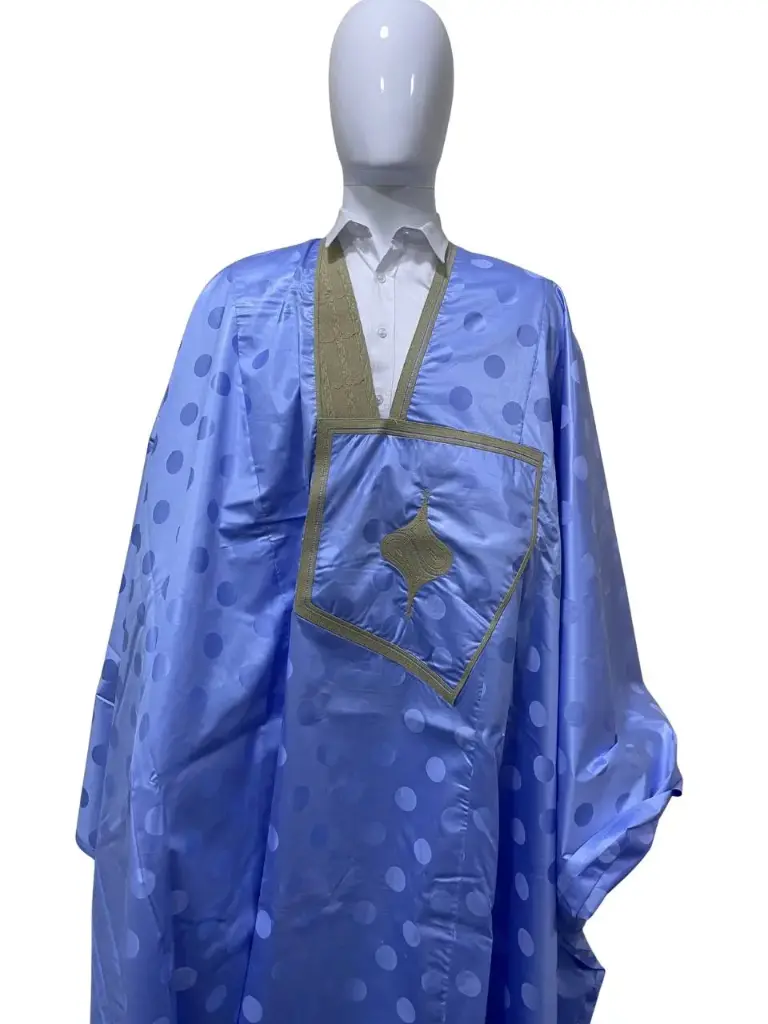 fussenegger bleu eclair – boubou 8m avec pantalon 007