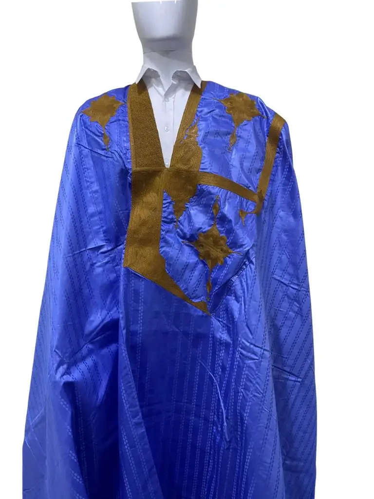 fussenegger bleu fonce – boubou 8m avec pantalon  001