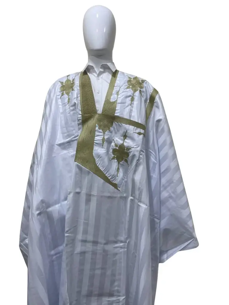 fussenegger blanc  – boubou 8m avec pantalon  003