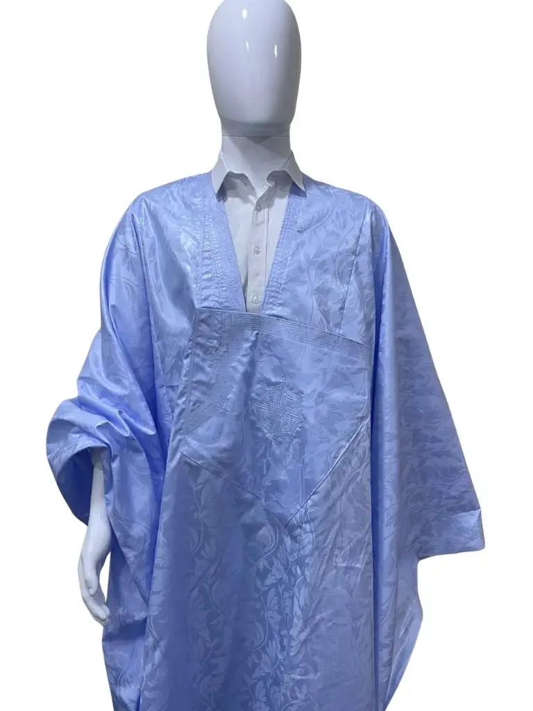 fussenegger bleu ciel  – boubou 8m avec pantalon simple 001 