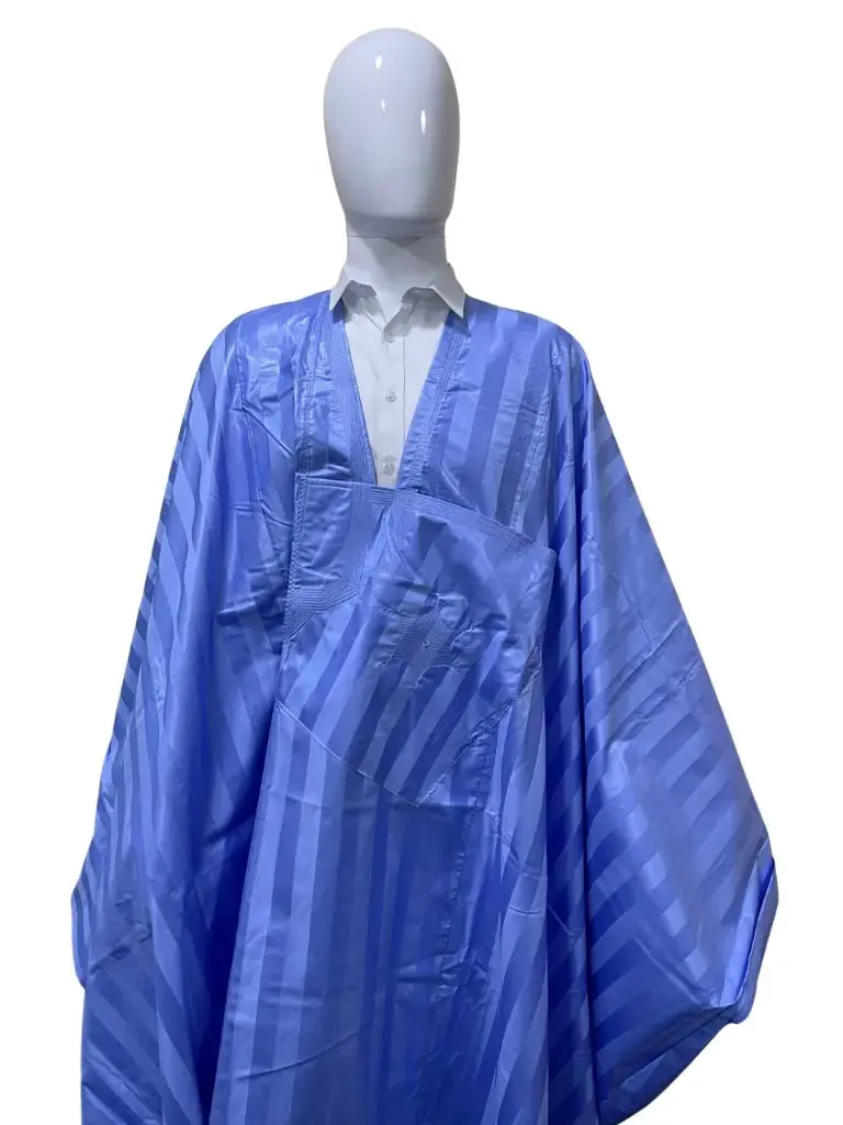 fussenegger bleu eclair – boubou 8m avec pantalon simple  002