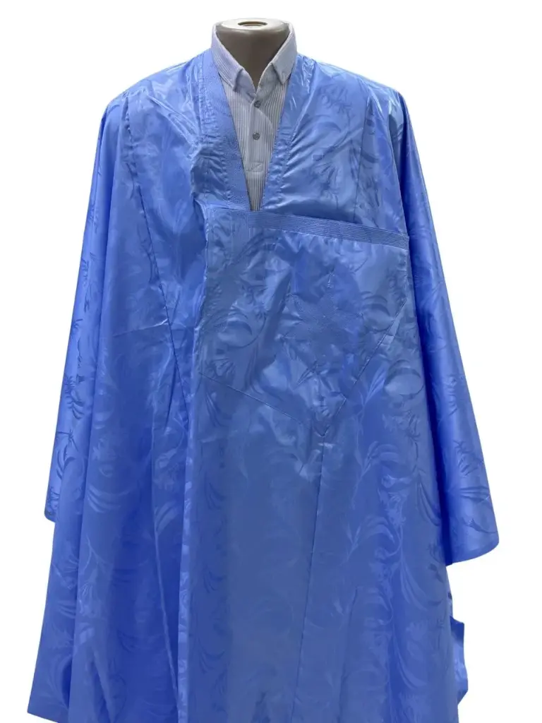 getzner bleu eclair  – boubou 8m avec pantalon simple 1831