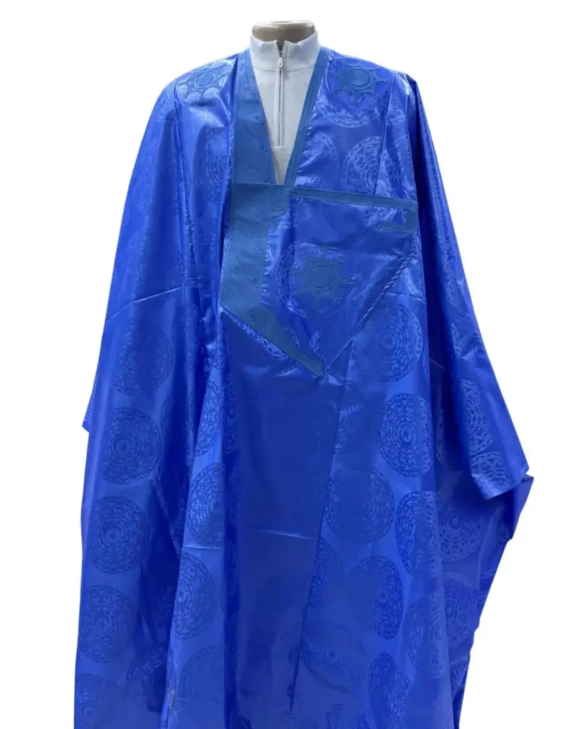 Azbi  bleu fonce  – boubou 8m avec pantalon 1312