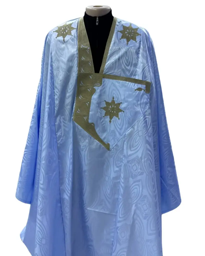 أزبي أخضر سيكة ابلاه دراعة 8م بانتلوه مخيط 1113