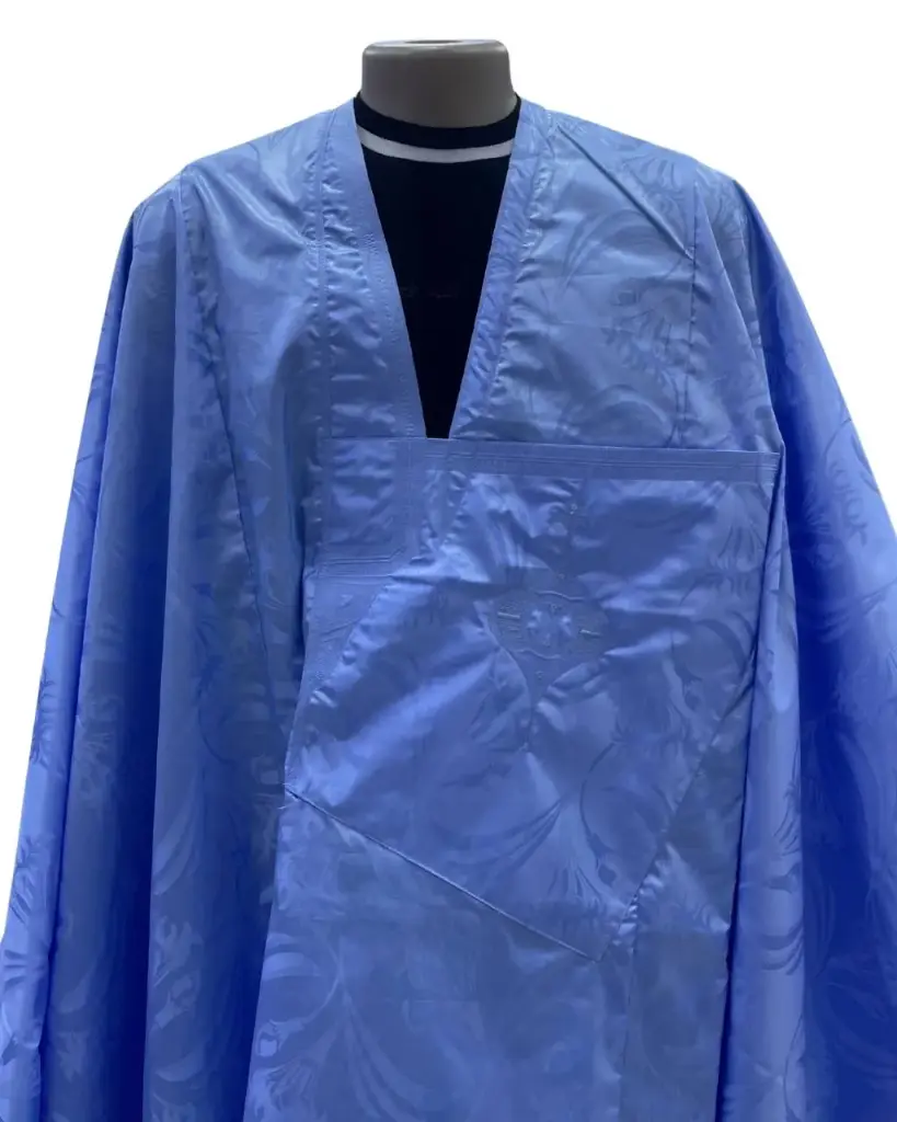 getzner bleu eclair  – boubou 8m avec pantalon simple 1833