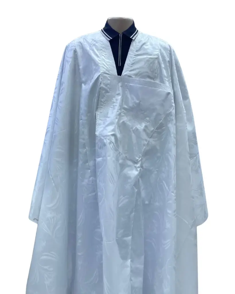  getzner blanc  – boubou 8m avec pantalon simple 1637