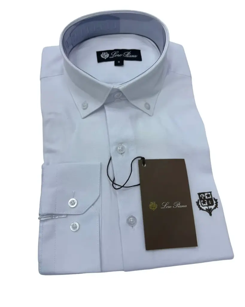 قميص رجالي Loro Piana 8504 – ياقة 3 أزرار