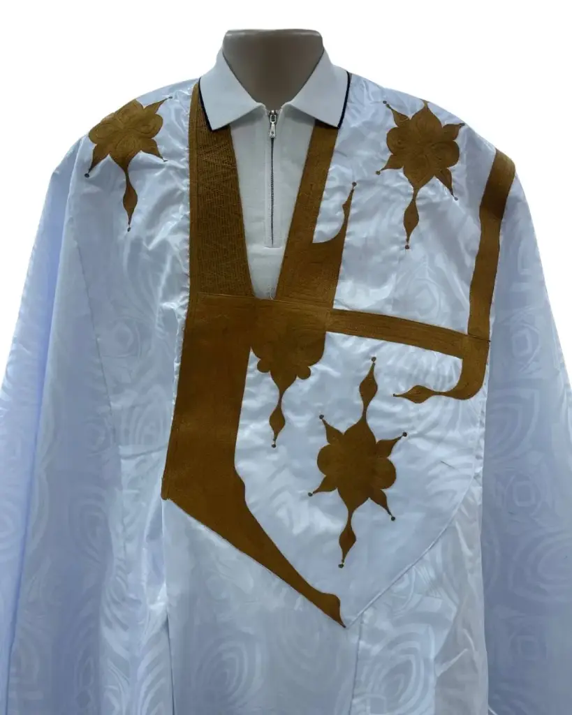 فوسنيكة أبيض دراعة 8م بانتلوه مخيط 2001