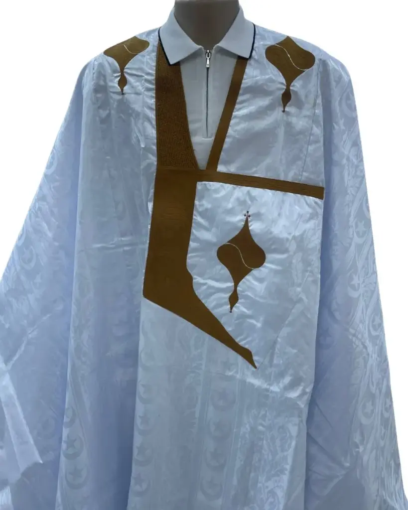 فوسنيكة أبيض دراعة 8م بانتلوه مخيط 2011