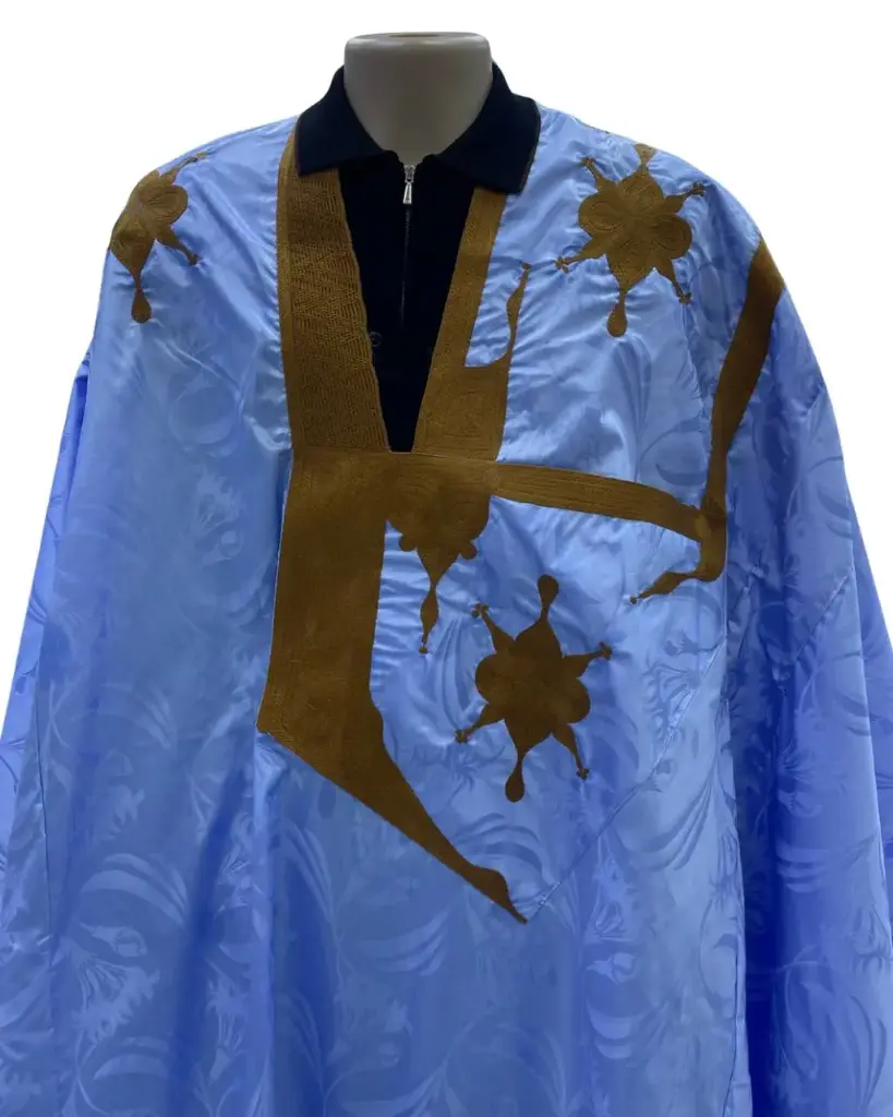 getzner bleu ciel  – boubou 10m avec pantalon 1871