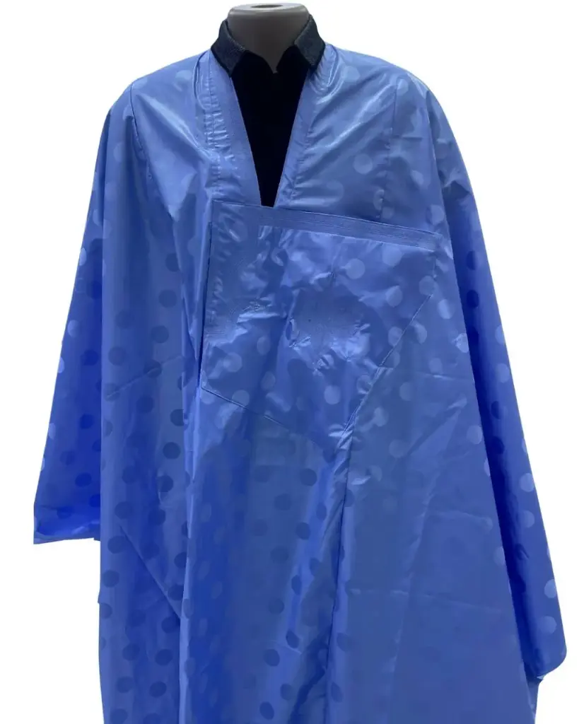  Azbi  bleu éclair  – boubou 8m avec pantalon simple, 1463