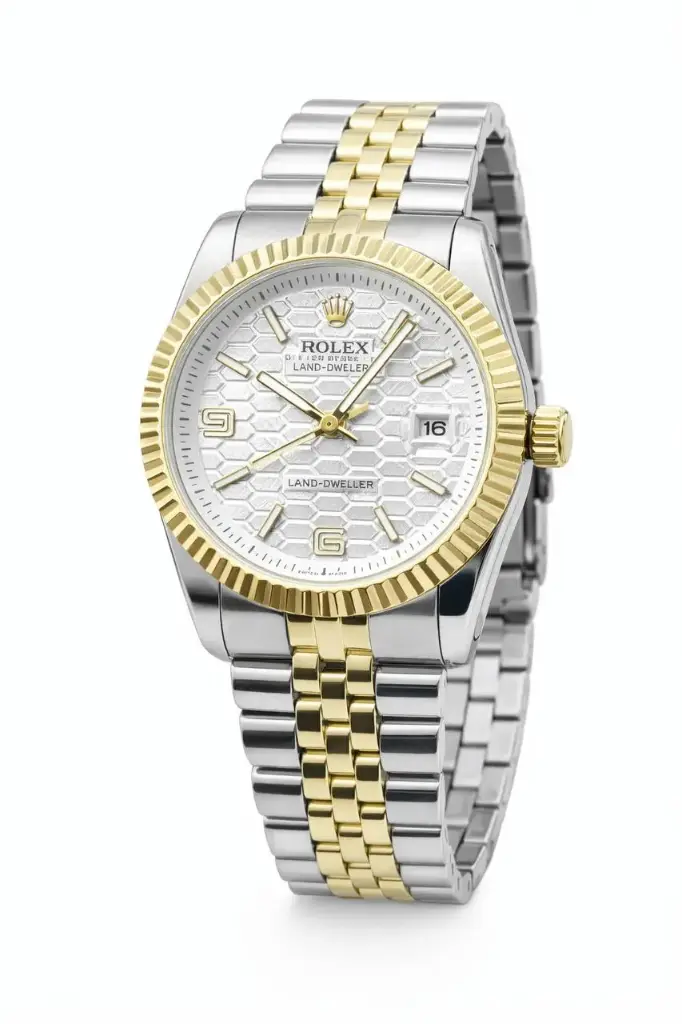 Montre Land-Dweller Argent & Or