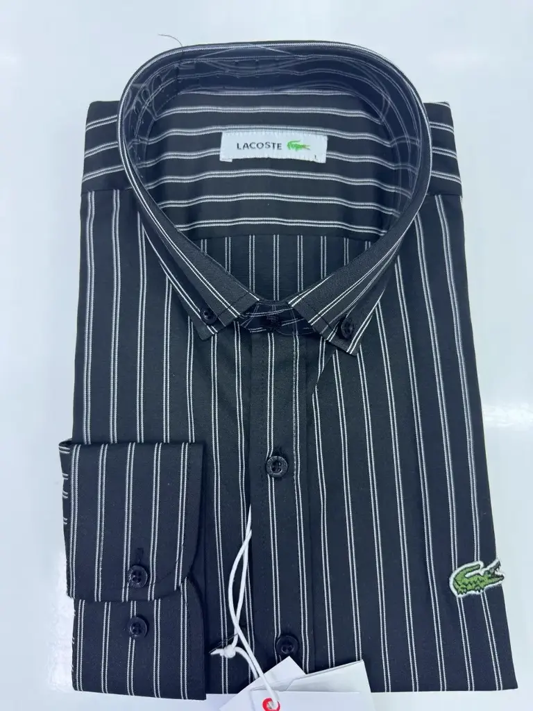  chemises longues manches lacoste