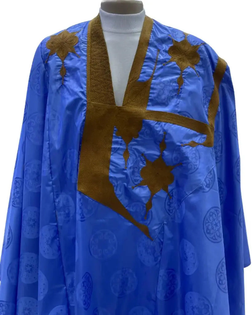 getzner bleu fonce  – boubou 8m avec pantalon 1903  