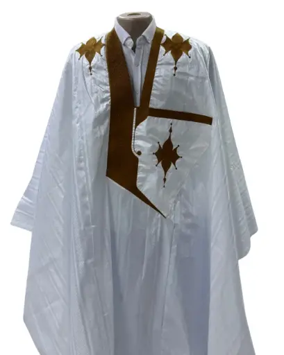 getzner blanc  – boubou 8m avec pantalon lhbayl 1651