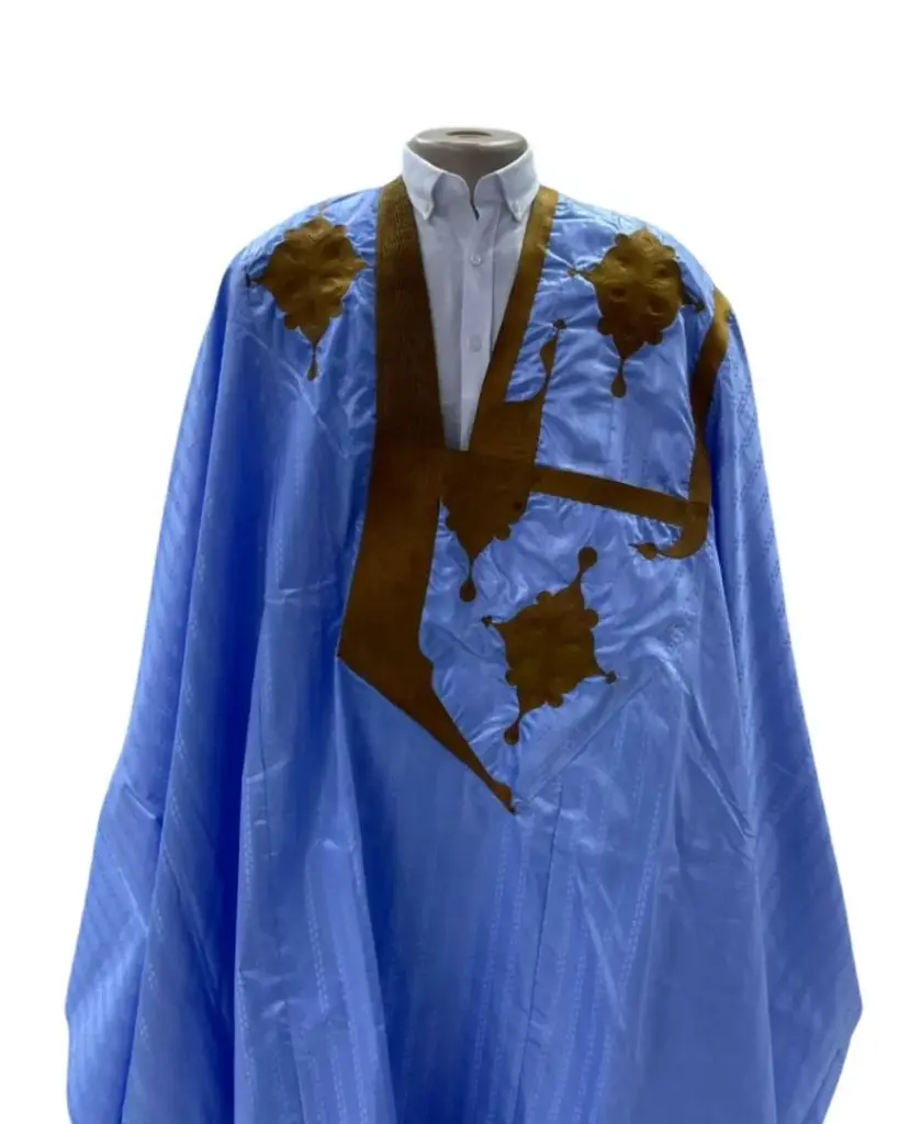 fussenegger bleu eclair – boubou 8m avec pantalon 002