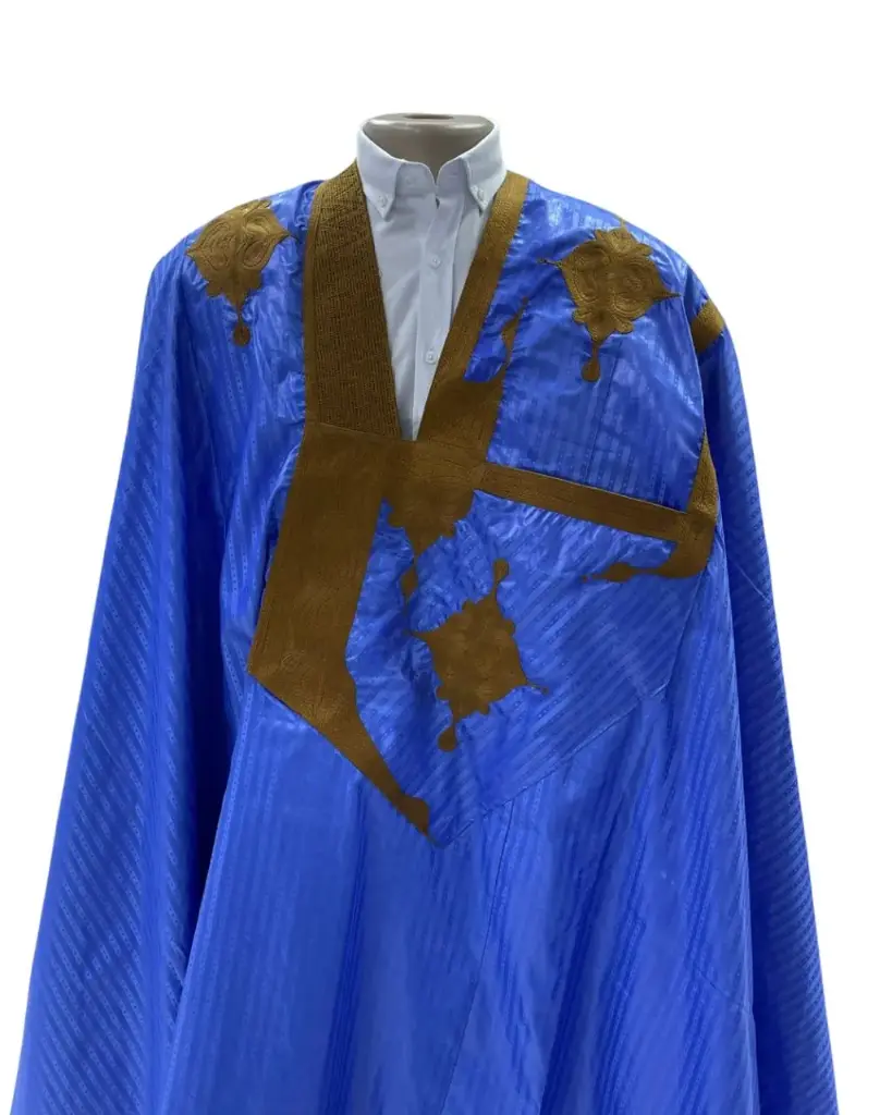 fussenegger bleu fonce – boubou 8m avec pantalon  005 