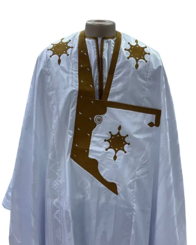 جزنير أبيض دراعة 8م بانتلوه صامبلة 01