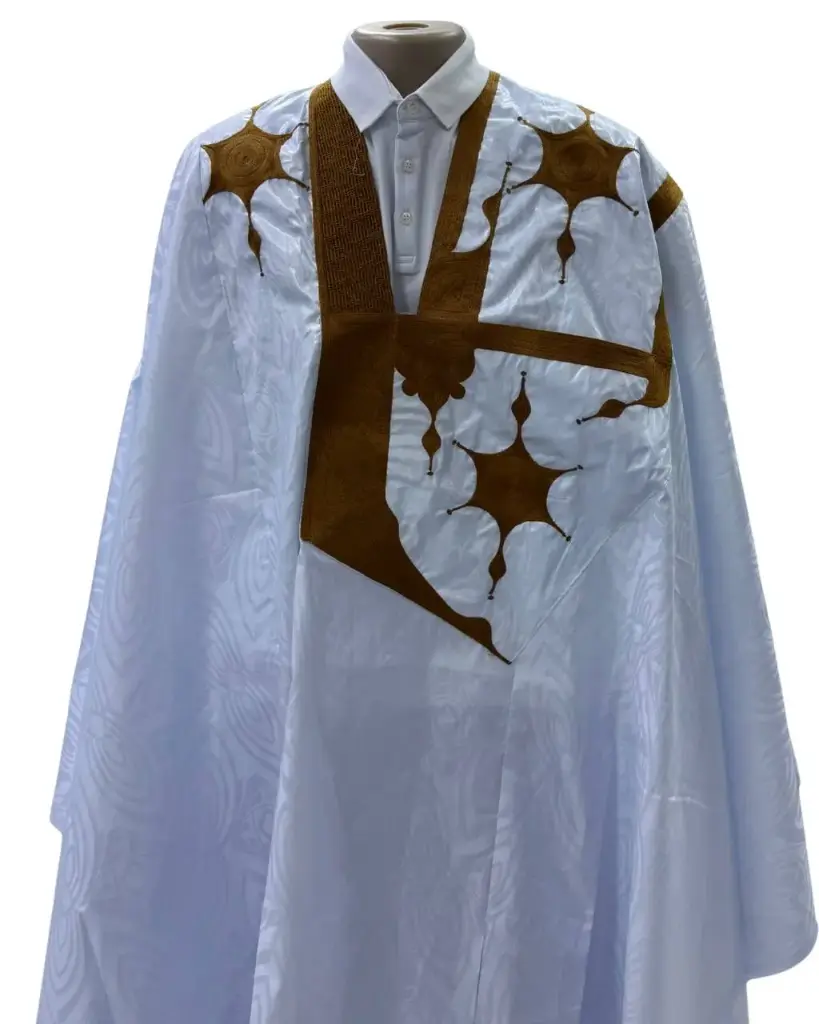 أزبي أبيض دراعة 8م بانتلوه 001 