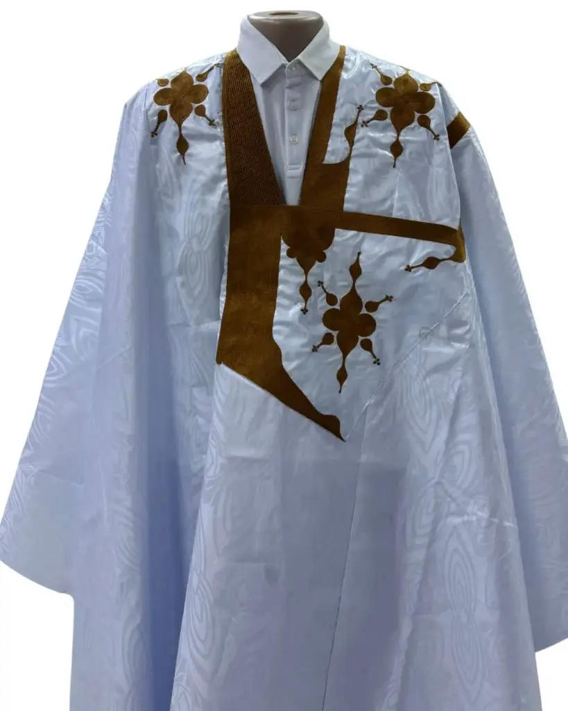 أزبي أبيض دراعة 8م بانتلوه 002