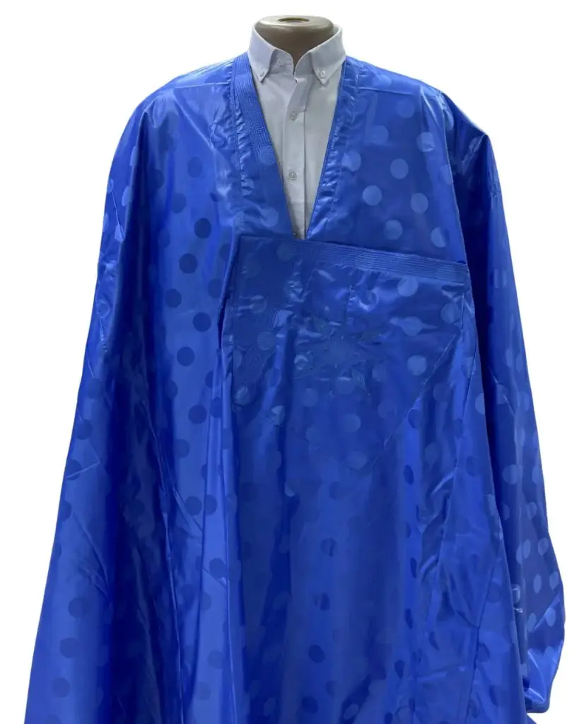  Azbi  bleu fonce  – boubou 10m avec pantalon simple 001
