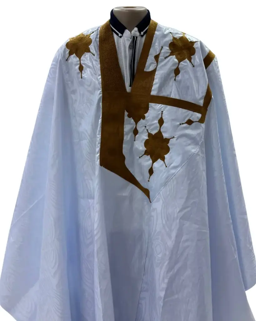 أزبي أبيض دراعة 8م بانتلوه 0010