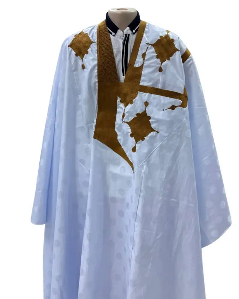 أزبي أبيض دراعة 8م بانتلوه 0011