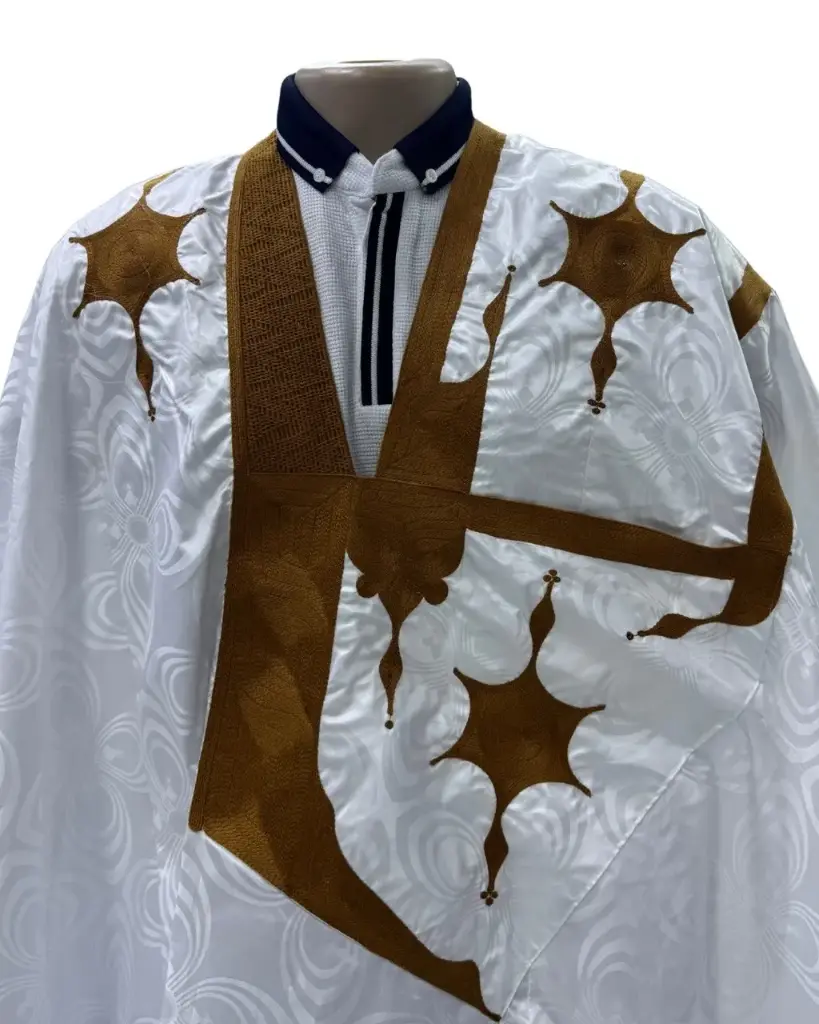 جزنير أبيض دراعة 8م بانتلوه مخيط 1601