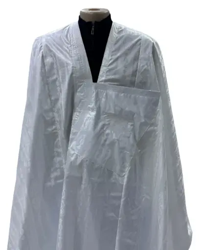 getzner blanc  – boubou 8m avec pantalon simple 1632