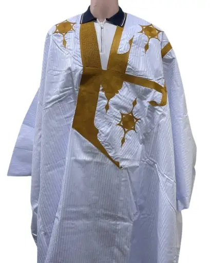 بزاه الوزير أبيض دراعة 8م بانتلوه مخيط 001