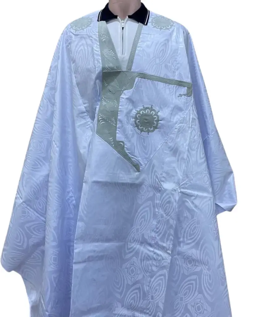 بزاه الوزير أبيض دراعة 8م بانتلوه مخيط 004