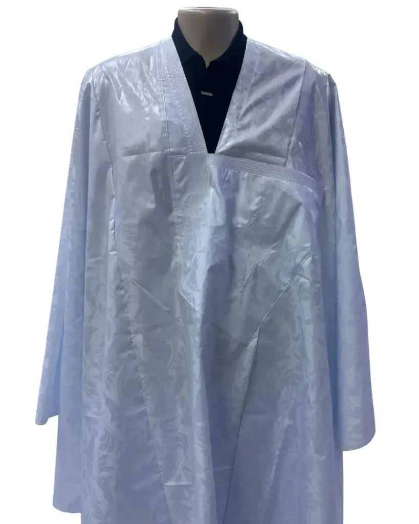 Azbi blanc – boubou 8m avec pantalon simple. 1403