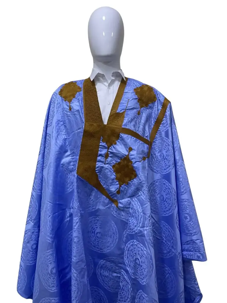 fussenegger bleu eclair – boubou 8m avec pantalon 002