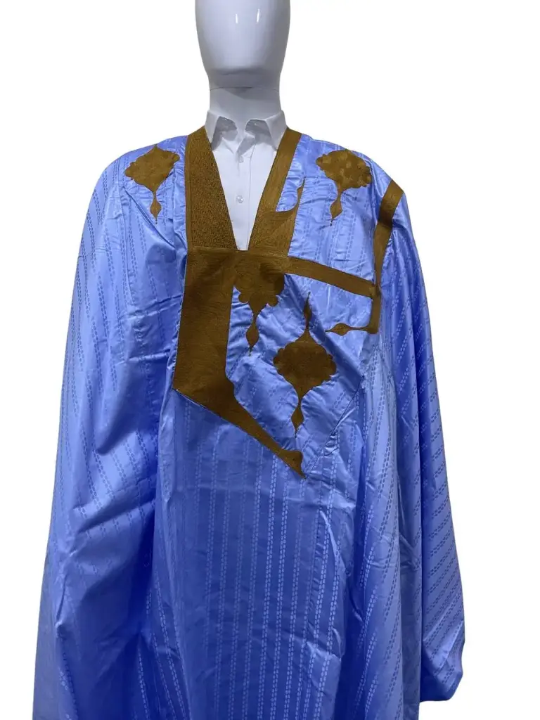 fussenegger bleu eclair – boubou 8m avec pantalon 006