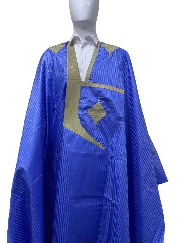fussenegger bleu fonce – boubou 8m avec pantalon 002