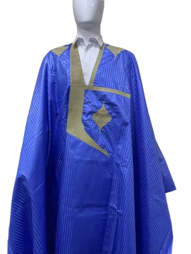 fussenegger bleu fonce – boubou 8m avec pantalon 002
