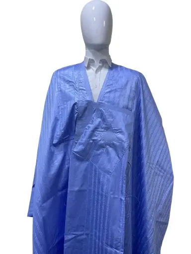 fussenegger bleu eclair – boubou 8m avec pantalon simple 001