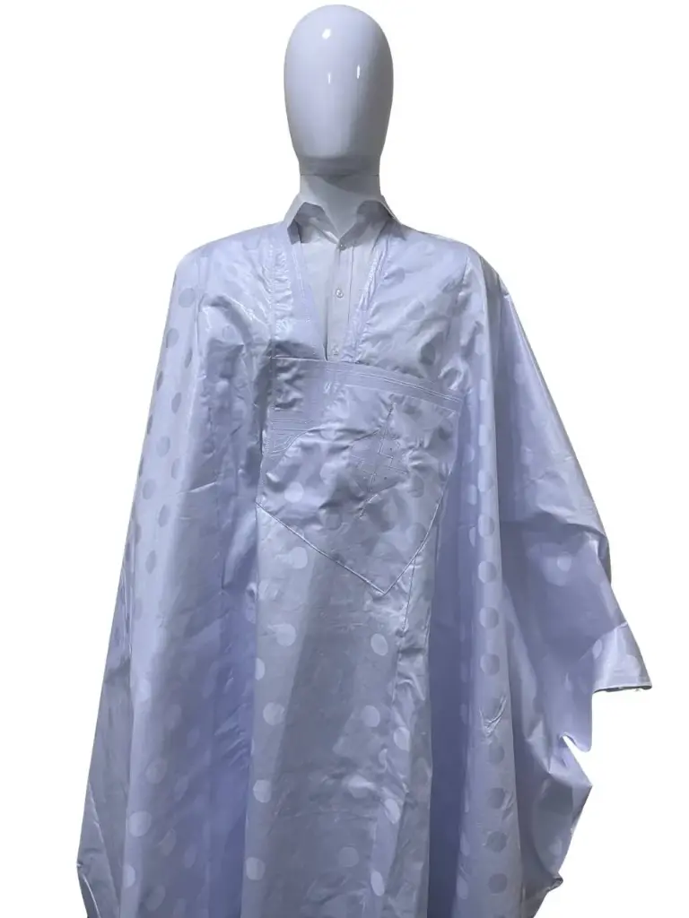 fussenegger blanc  – boubou 8m avec pantalon simple 003