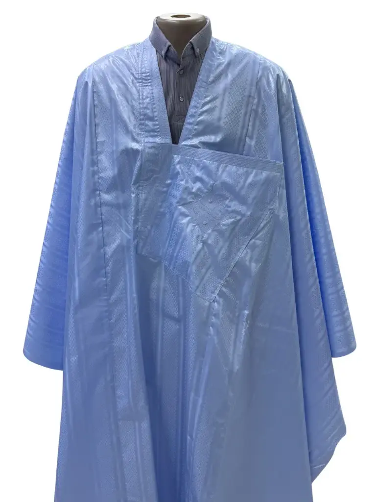 getzner bleu ciel  – boubou 8m avec pantalon simple 1734