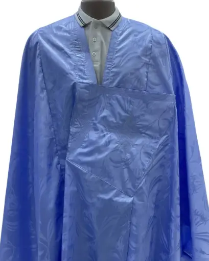 getzner bleu eclair  – boubou 8m avec pantalon simple 1831