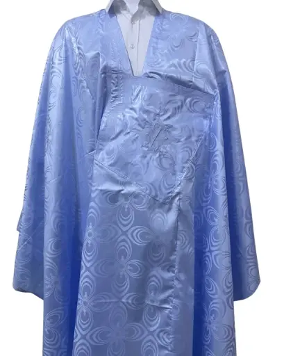 getzner bleu ciel  – boubou 8m avec pantalon simple 1736